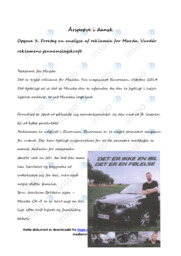 Analyse af reklamen for Mazda | Årsprøve | Opgave 3 | Dansk