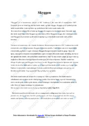 Skyggen | H.C Andersen | Analyse af novelle | Dansk