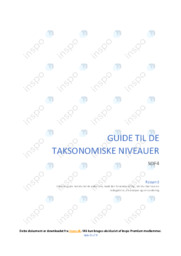 Taksonomiske Niveauer | Guide Afsætning