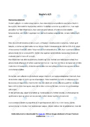 Stryhn’s AS | Analyse | Afsætning