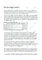 Lego | Virksomhedøkonomi