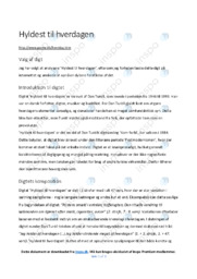 Hyldest til hverdagen | Analyse | Dan Turèll