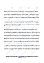 Detective archetype & Crime fiction | Essay | Engelsk