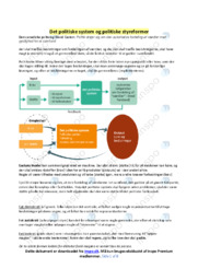Det politiske system | Noter i samfundsfag | Over 8 sider