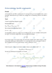 Specifik varmekapacitet | Fysik