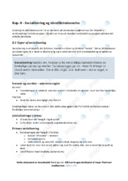 Socialisering og identitetsdannelse | Noter