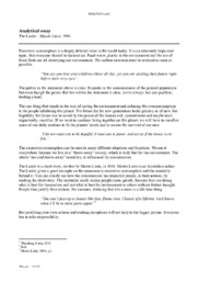 The Larder | Analytical essay – Morris Lurie, 1984