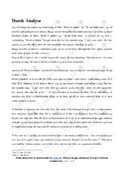 Hvad er døden | Analyse | Tom Kristensen