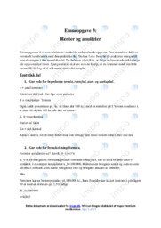 Renter & Anuiteter | Emneopgave Matematik