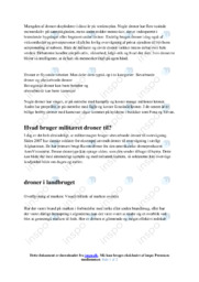 Brugen af droner | Noter Afsætning Case