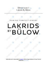 Lakrids By Bülow | Erhvervscase