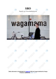 Wagamama | Analyse | SRO