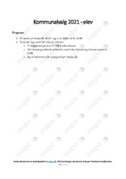 Kommunalvalg 2021 | Noter i samfundsfag | Over 6 sider
