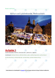 Kultur und Landeskunde, Weihnachten | Opgave