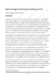 Kadir, der Krieg und die Katze des Propheten | Opgave