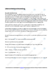 Lebensmittelverschwendung | Noter i tysk | Over 6 sider