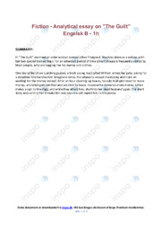 The Guilt | Analytical essay | Rayda Jacobs