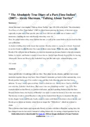 True Diary of a Part Time Indian | Analyse | Alexie Sherman