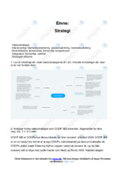 COOP 365 | Strategi | Analyse | Afsætning