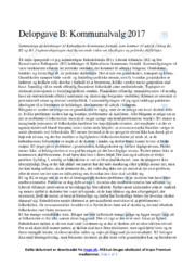 Kommunalvalg 2017 | Opgave