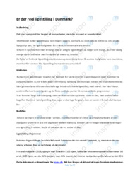 Ligestelling i Danmark | Opgave