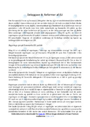 Reformer af EU | Opgave