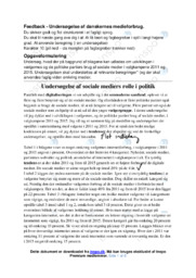 Sociale mediers rolle i politik | Opgave