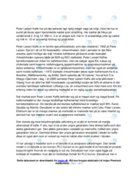 Peter Larsen Kaffe | Analyse | Afsætning