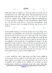 Hullet | Peter Seeberg | Analyse af novelle | Dansk