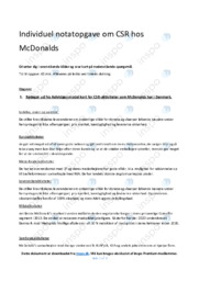 McDonalds | Analyse