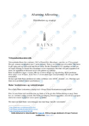 Rains | Analse