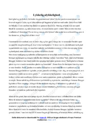 Lykkelig ulykkelighed | Analyse