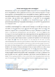 Virtuel undervisning under coronakrisen | Analyse