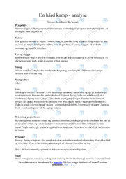 En hård kamp | Analyse