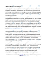 Oplysningstiden | Opgave