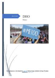 Metoo Bevægelsen | Noter DHO
