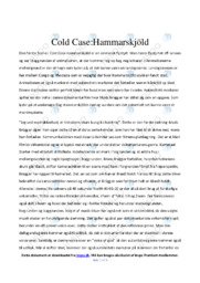 Cold Case Hammarskjöld | Analyse