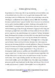 Kong Lindorm | Analyse