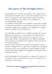 På Memphis Station | Analyse | Johannes V. Jensen