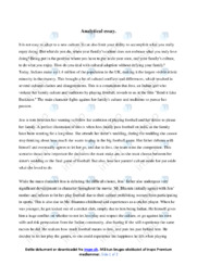 Culture | Analytical essay