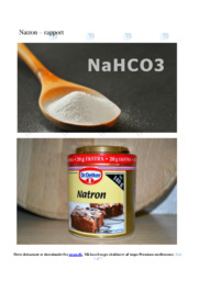 Natron | Rapport | Kemi