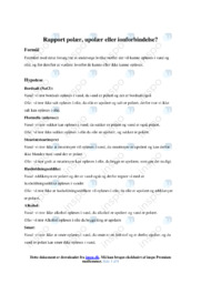 Rapport polær, upolær eller ionforbindelse | Kemi