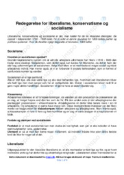 Liberalisme, Konservatisme & Socialisme | Samfundsfag