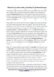 Sociale mediers betydning for identitetsdannelsen | Samfundsfag