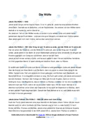 Die Wölfe | Opgave