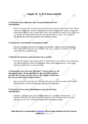 Text Jonas und Siri | Opgave