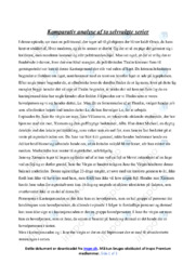 To selvvalgte serier | Komparativ Analyse