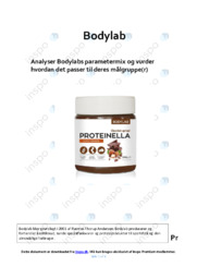 Bodylab | Analyse af produkt | Afsætning