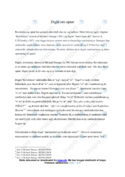 Revolution & Snart dages det | Analyse | M. Strunge & U.Overby