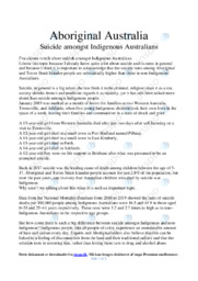 Aboriginal Australia | Speech | Opgave i engelsk